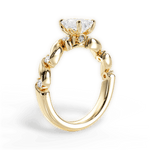 Emma Emerald Cut Lab Grown Diamond 18Kt Yellow Gold Engagement Ring - View 3