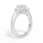 Dorothy Heart Cut Lab Grown Diamond Platinum Engagement Ring - View 4