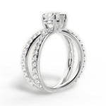 Lauren Heart Cut Lab Grown Diamond 18Kt White Gold Engagement Ring - View 4