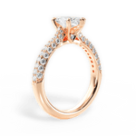 Kira Marquise Cut Lab Grown Diamond 18Kt Rose Gold Engagement Ring - View 4