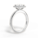 Joanne Princess Cut Lab Grown Diamond Platinum Engagement Ring - View 3