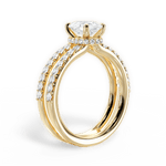 Christie Oval Cut Lab Grown Diamond 18Kt Yellow Gold Engagement Ring - View 2