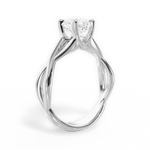 Aubrey Asscher Cut Lab Grown Diamond 14Kt White Gold Engagement Ring - View 4