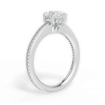Janet Pear Cut Lab Grown Diamond Platinum Engagement Ring - View 2