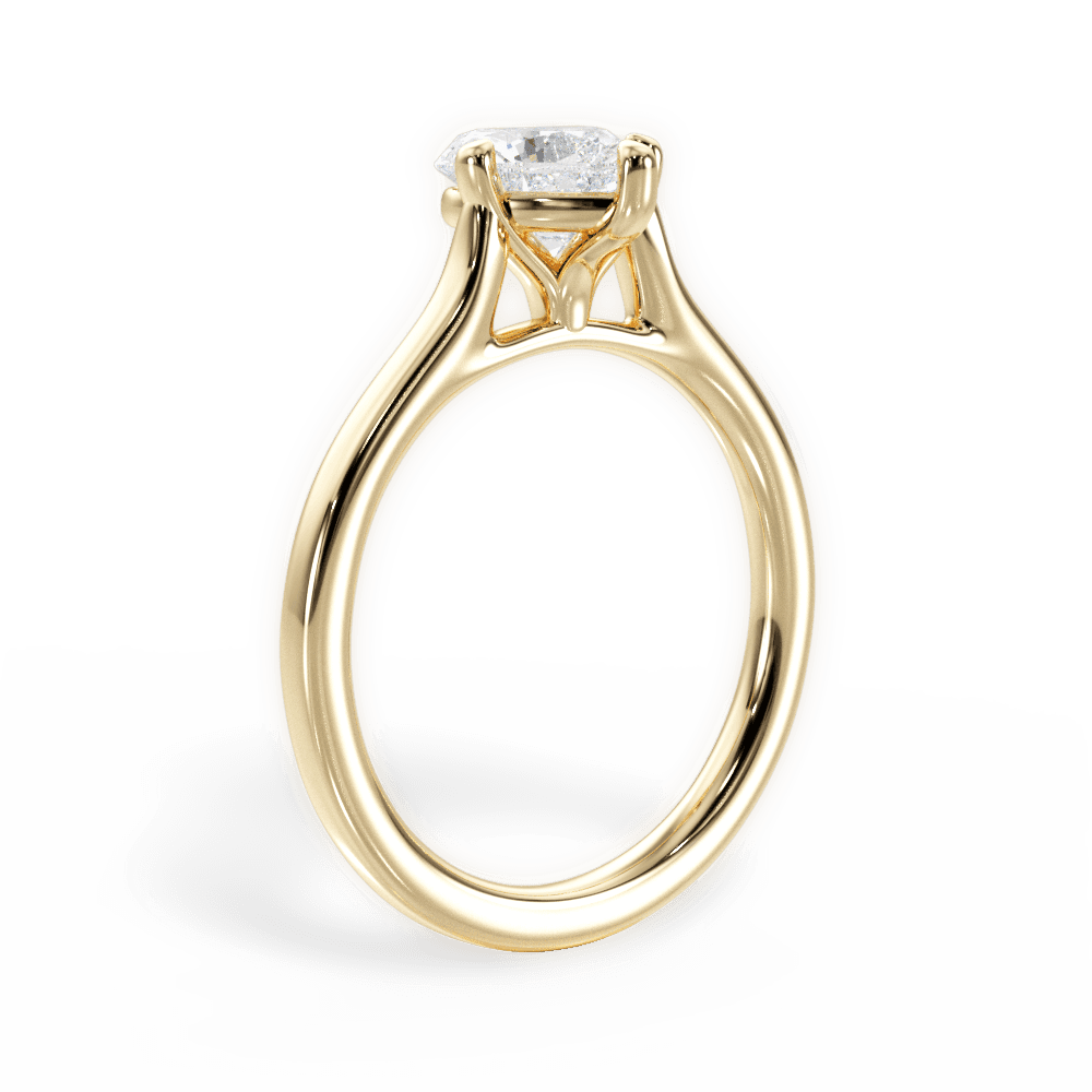 Bernadette Heart Cut Lab Grown Diamond 18Kt Yellow Gold Engagement Ring - View 2