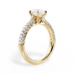 Kira Pear Cut Lab Grown Diamond 18Kt Yellow Gold Engagement Ring - View 2