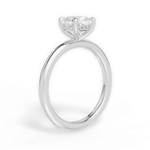 Brenda Cushion Cut Lab Grown Diamond 14Kt White Gold Engagement Ring - View 3