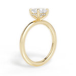 Brenda Princess Cut Lab Grown Diamond 18Kt Yellow Gold Engagement Ring - View 2