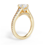 Leslie Oval Cut Lab Grown Diamond 18Kt Yellow Gold Engagement Ring - View 4