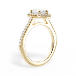 Jeanne Marquise Cut Lab Grown Diamond 18Kt Yellow Gold Engagement Ring - View 2