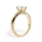 Florence Radiant Cut Lab Grown Diamond 18Kt Yellow Gold Engagement Ring - View 3
