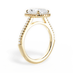 Jeanne Radiant Cut Lab Grown Diamond 18Kt Yellow Gold Engagement Ring - View 2