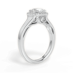 Jasmin Asscher Cut Lab Grown Diamond 14Kt White Gold Engagement Ring - View 3