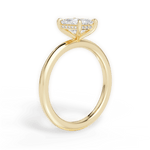 Brenda Emerald Cut Lab Grown Diamond 18Kt Yellow Gold Engagement Ring - View 2