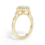 Julie Princess Cut Lab Grown Diamond 18Kt Yellow Gold Engagement Ring - View 2