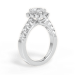 Lacey Heart Cut Lab Grown Diamond 14Kt White Gold Engagement Ring - View 3