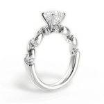 Emma Asscher Cut Lab Grown Diamond 14Kt White Gold Engagement Ring - View 2