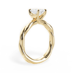 Bianca Emerald Cut Lab Grown Diamond 18Kt Yellow Gold Engagement Ring - View 2