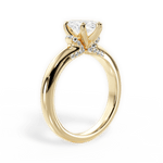Florence Marquise Cut Lab Grown Diamond 18Kt Yellow Gold Engagement Ring - View 2