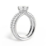 Christie Heart Cut Lab Grown Diamond 18Kt White Gold Engagement Ring - View 3
