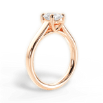 Ariana Oval Cut Lab Grown Diamond 18Kt Rose Gold Engagement Ring - View 3