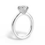 Gemma Round Cut Lab Grown Diamond Platinum Engagement Ring - View 4