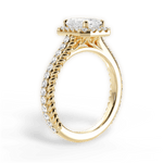 Kim Radiant Cut Lab Grown Diamond 18Kt Yellow Gold Engagement Ring - View 3