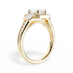 Katherine Emerald Cut Lab Grown Diamond 18Kt Yellow Gold Engagement Ring - View 4