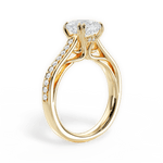 Deborah Cushion Cut Lab Grown Diamond 18Kt Yellow Gold Engagement Ring - View 2