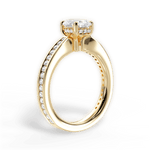 Katelyn Oval Cut Lab Grown Diamond 18Kt Yellow Gold Engagement Ring - View 2