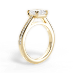 Denise Princess Cut Lab Grown Diamond 18Kt Yellow Gold Engagement Ring - View 3