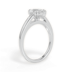Anna Pear Cut Lab Grown Diamond 18Kt White Gold Engagement Ring - View 2