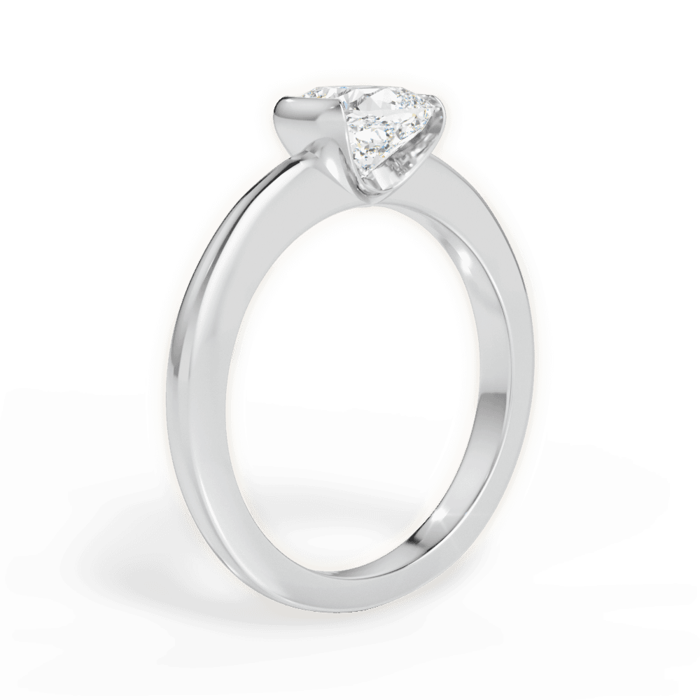 Bridget Cushion Cut Lab Grown Diamond 14Kt White Gold Engagement Ring - View 3