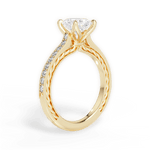 Gilda Oval Cut Lab Grown Diamond 18Kt Yellow Gold Engagement Ring - View 2