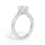 Cassie Pear Cut Lab Grown Diamond 14Kt White Gold Engagement Ring - View 2
