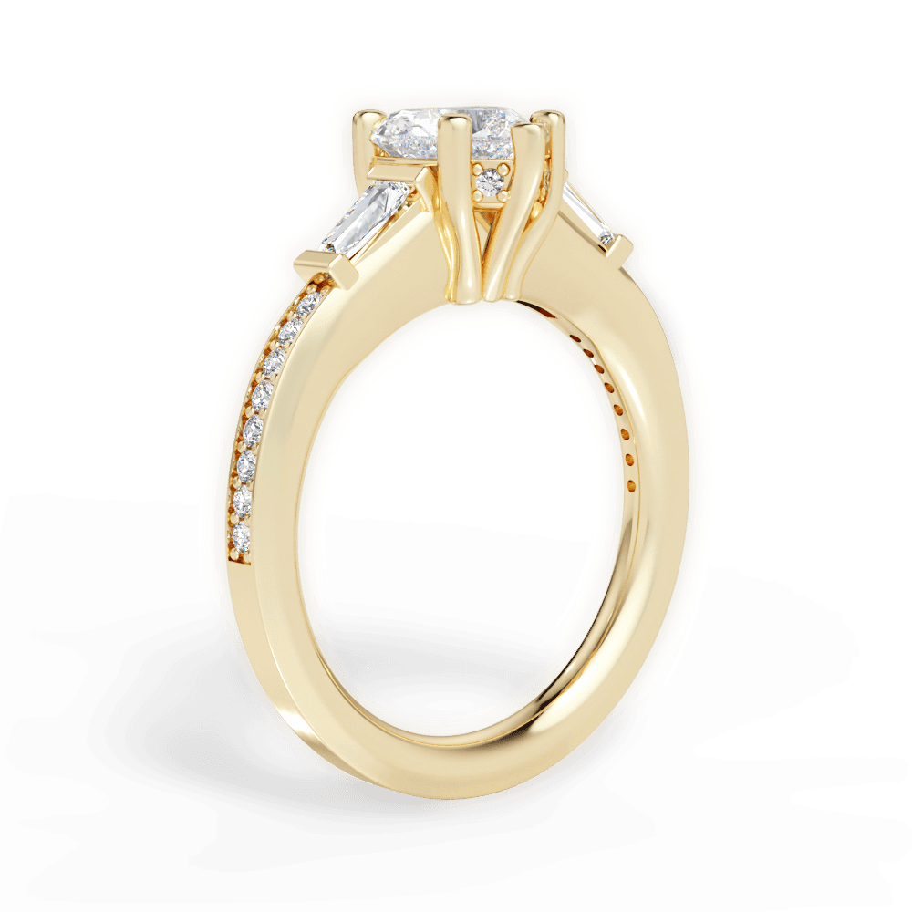 Katie Heart Cut Lab Grown Diamond 18Kt Yellow Gold Engagement Ring - View 2