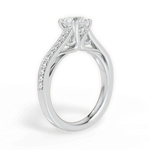 Deborah Heart Cut Lab Grown Diamond 14Kt White Gold Engagement Ring - View 3