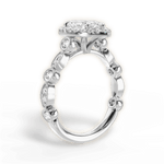 Irene Marquise Cut Lab Grown Diamond 18Kt White Gold Engagement Ring - View 4