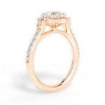 Joyce Heart Cut Lab Grown Diamond 18Kt Rose Gold Engagement Ring - View 4