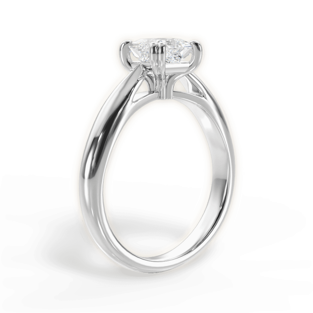 Camila Princess Cut Lab Grown Diamond 14Kt White Gold Engagement Ring - View 2