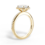 Joanne Radiant Cut Lab Grown Diamond 18Kt Yellow Gold Engagement Ring - View 3