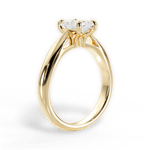 Colleen Radiant Cut Lab Grown Diamond 18Kt Yellow Gold Engagement Ring - View 3