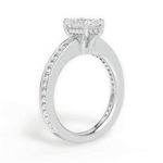 Katelyn Radiant Cut Lab Grown Diamond 18Kt White Gold Engagement Ring - View 3