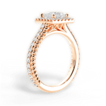 Kim Princess Cut Lab Grown Diamond 18Kt Rose Gold Engagement Ring - View 3