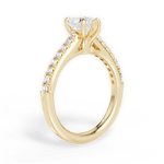 Elizabeth Heart Cut Lab Grown Diamond 18Kt Yellow Gold Engagement Ring - View 2