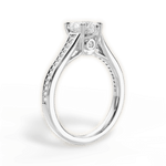 Delia Heart Cut Lab Grown Diamond 18Kt White Gold Engagement Ring - View 2