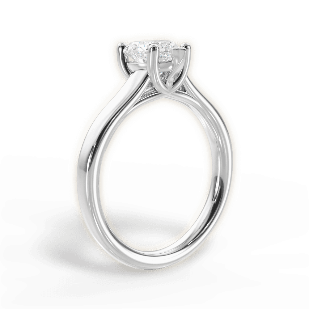 Ariana Heart Cut Lab Grown Diamond 18Kt White Gold Engagement Ring - View 3