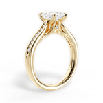 Elena Radiant Cut Lab Grown Diamond 18Kt Yellow Gold Engagement Ring - View 2