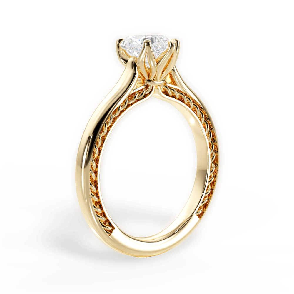 Carrie Heart Cut Lab Grown Diamond 18Kt Yellow Gold Engagement Ring - View 2