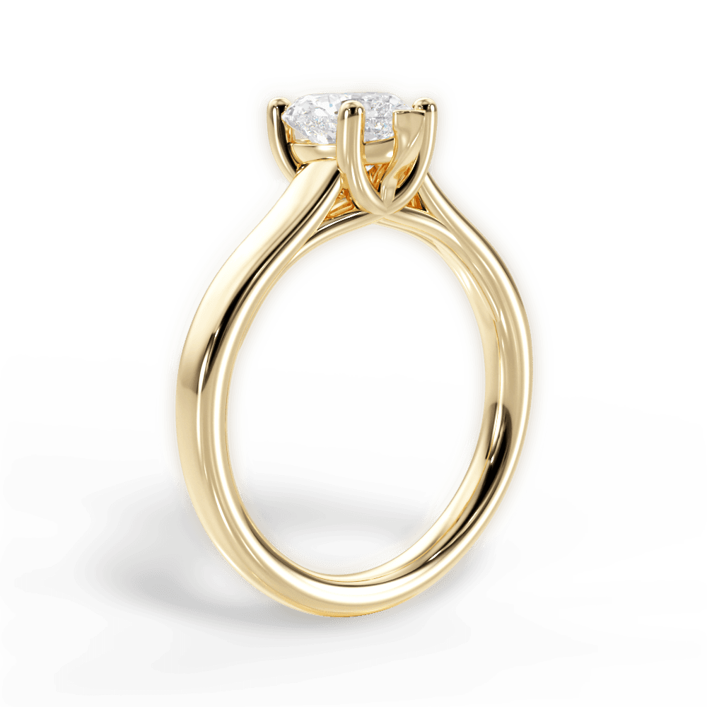 Ariana Heart Cut Lab Grown Diamond 18Kt Yellow Gold Engagement Ring - View 2